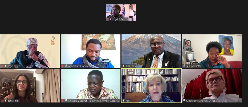 WOW President Margarita Al's greeting to African writers at a panel discussion in Nigeria